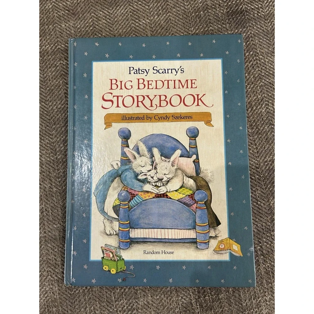 Vintage Children's Book, 1980 Pat Scarry's Big Bedtime‎ Storybook Hardcover